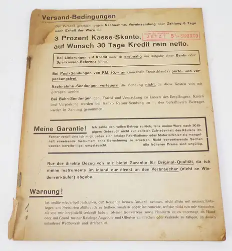 Alter Zahnarzt Katalog Daniel Kürten Solingen Ohligs 1930er Bohrer Zangen