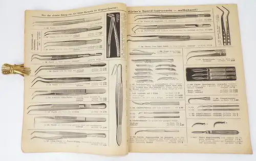 Alter Zahnarzt Katalog Daniel Kürten Solingen Ohligs 1930er Bohrer Zangen