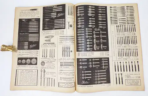 Alter Zahnarzt Katalog Daniel Kürten Solingen Ohligs 1930er Bohrer Zangen