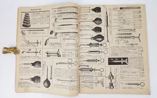 Alter Zahnarzt Katalog Daniel Kürten Solingen Ohligs 1930er Bohrer Zangen