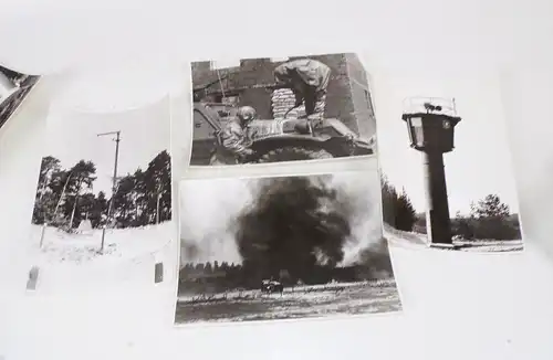 Konvolut NVA Fotos Panzer Technik Gasmasken KC Aufklärung ABC Abwehr 1970er