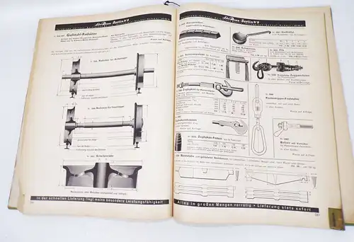 Alter Katalog Leo Ross Berlin 1937 Baumaschinen Baugeräte Werkzeug Eisenbahn 