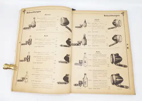 Alter Fahrrad Zubehör Katalog Curt Fiedler Leipzig 1930er bicycle