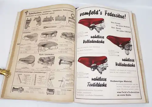 Alter Fahrrad Zubehör Katalog Curt Fiedler Leipzig 1930er bicycle