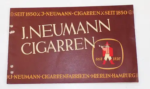 Katalog Neumann Cigarren Berlin 1936 Tabak Zigarren
