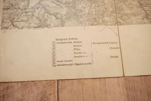 Leinenlandkarte Armeekorps 1905 Karte Herbstübungen alte Landkarte