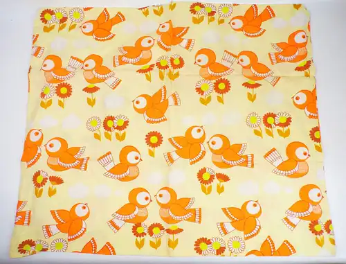 DDR Kinderbettwäsche Vogel Motiv Bettwäsche Bettbezug vintage