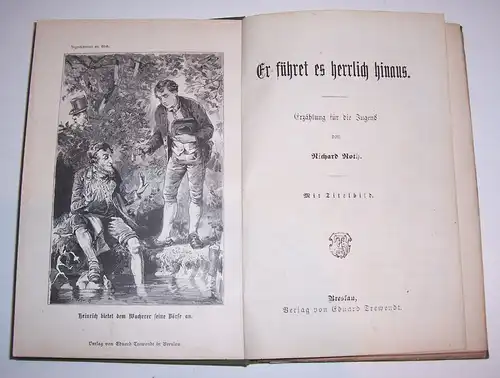 Es führet es herrlich hinaus ! Richard Roth um 1890/1900 Jugend Erzählung