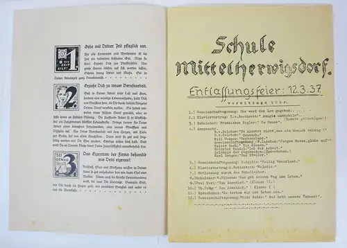 Mittelherwigsdorf Schulentlassung Dokumente 1937 