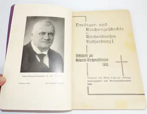 Prediger und Kirchengeschichte des Kirchenkreies Rothenburg Sachsen 1933