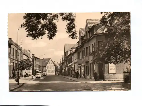 Ak Klötze Altmarkt Bahnhofstraße DDR 