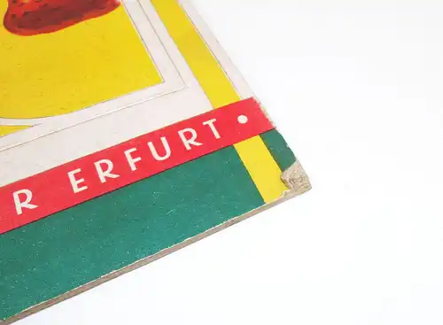 Altes Pappaufsteller Blitz Einmachen geprägt Strasser Erfurt 1963 Konservieren