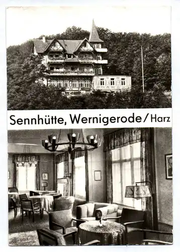 Ak Sennhütte Wernigerode Harz Sachsen Anhalt DDR