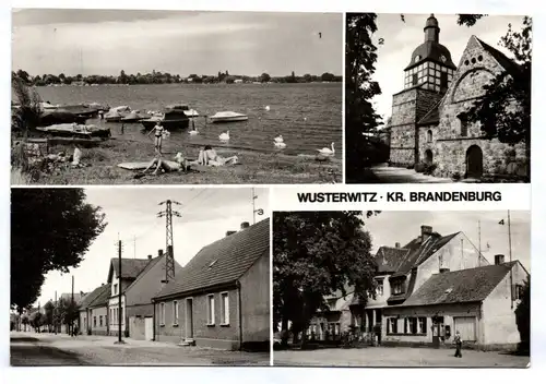 Ak Wusterwitz Kreis Brandenburg DDR 1981 Badestelle am großen See