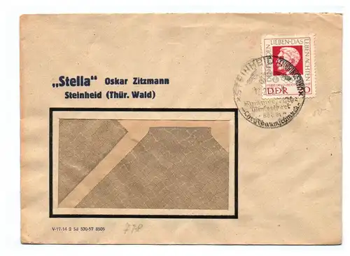 Brief Stella Oskar Zitzmann Steinheid Thüringer Wald DDR