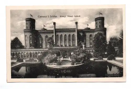 Ak Camenz Schlesien königl prinzl Schloss 1921