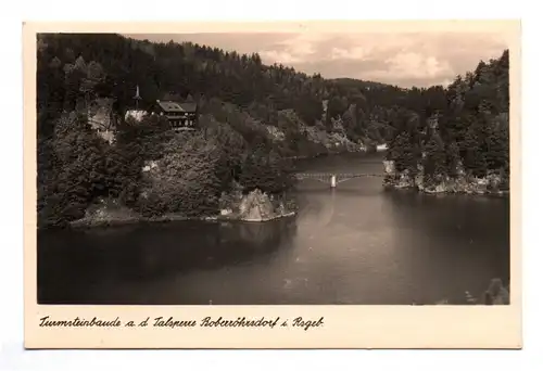 Ak Turmsteinbaude an der Talsperre Boberröhrsdorf Riesengebirge Schlesien 1942