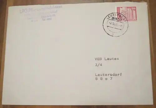Firmenbrief LPG Pflanzenproduktion Spitzkunnersdorf 1957