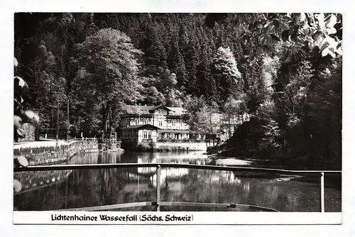 Ak Lichtenhainer Wasserfall Sebnitz Sächsische Schweiz DDR