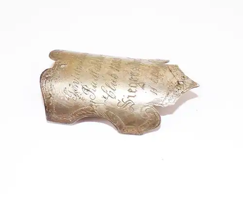 Alter Fahnennagel Radfahrer Club 1899 Siegersdorf Zebrzydowa Schlesien 1911