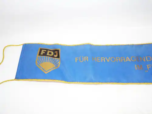 FDJ Wimpel hervorragende Leistungen FDJ Auftrag IX Parteitag Roter Oktober