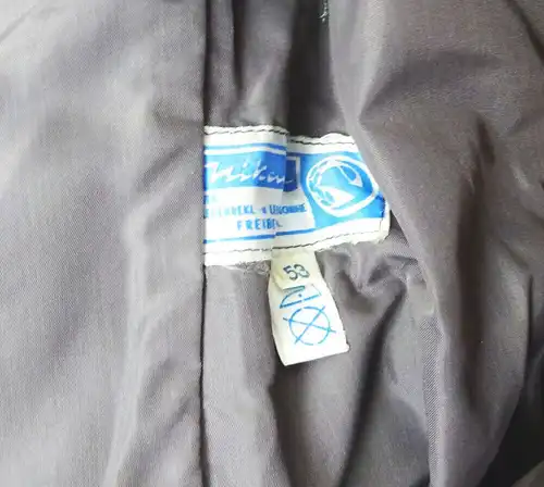 DDR Herren Mantel Ledermantel  Größe 53 Nikartor Grau Vintage