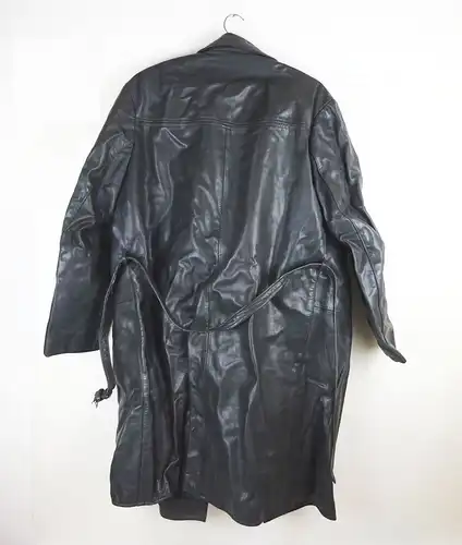 DDR Herren Mantel Ledermantel  Größe 53 Nikartor Grau Vintage
