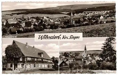 Ak Wilnsdorf Kreis Siegen Arnsberg Gasthof Kölsch 1960er 