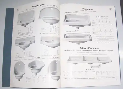 Katalog 1929 Hartsteingutwaren Zeppernick & Hartz Dresden Waschbecken Klosetts !