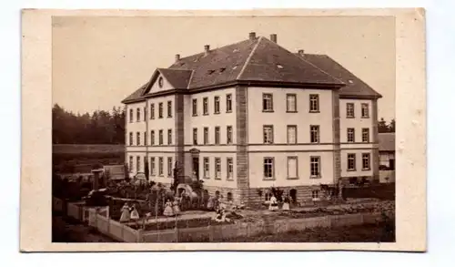 CDV Foto Königsfeld Mädchen Anstalt um 1870