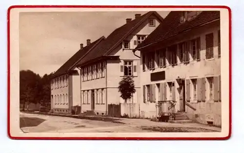 CDV Foto Häuser in Königsfeld um 1870