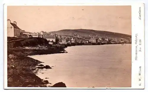 CDV Foto Stromness Orkney RPPC photo 1880er Wilson Aberdeen
