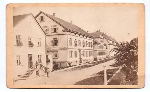 CDV Fotografie Königsfeld Strasse Personen 1880er Stucky Foto