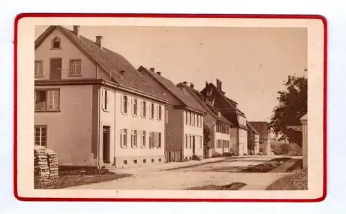 CDV Foto Strasse in Königsfeld um 1870