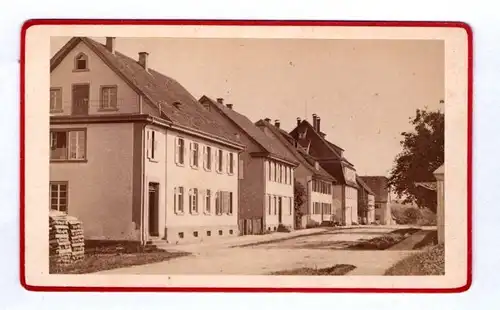 CDV Foto Strasse in Königsfeld um 1870 