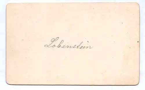 CDV Foto Lobenstein um 1880 Saale Thüringen