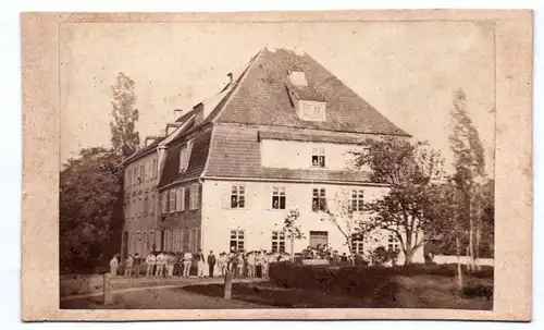 Foto Knabenanstalt Königsfeld Brüderhaus um 1880 CDV