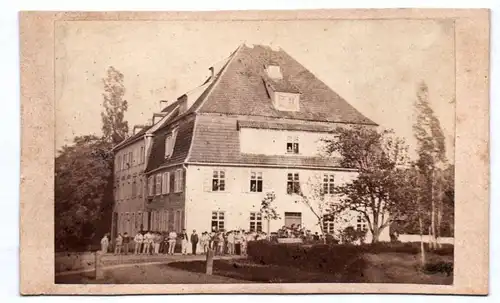 Foto Knabenanstalt Königsfeld Brüderhaus um 1880 CDV 
