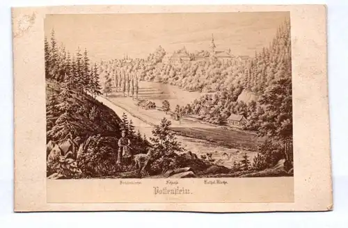 CDV Foto Pottenstein Fränkische Schweiz um 1870 
