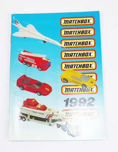 Matchbox 1992 Katalog Auto Jet Truck