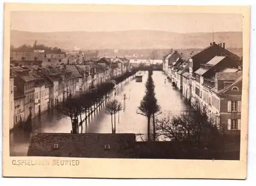 CDV Foto Neuwied um 1880 Spielmann Louisenplatz Fotografie