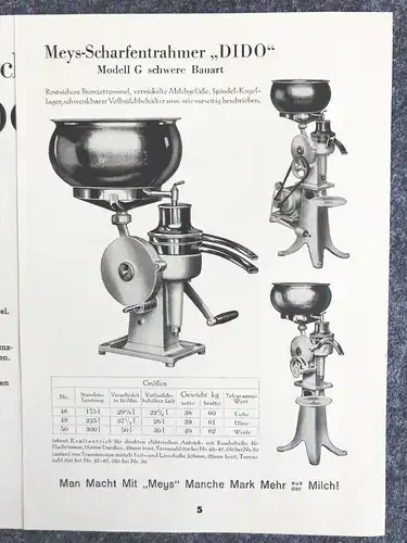 Meys Scharfentrahmer DIDO Modell 1933 alter Prospekt mit Postkarte