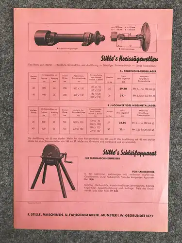 Stille Über 60 Jahre Landmaschinen alter Prospekt Maschinen