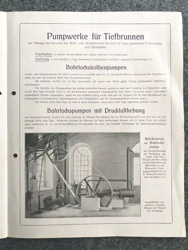 Originaler Prospekt 1913 Brunnenanlagen 50 Jahre Wasserbeschaffung Nordhausen