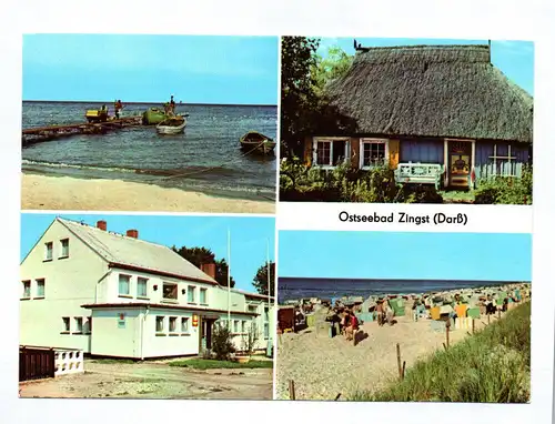 Ak Ostseebad Zingst Am Fischerstrand DDR Erholungsheim Stranddistel