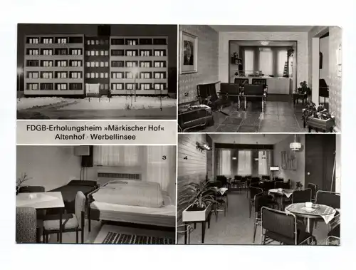 Ak Altenhof Kreis Eberswalde DDR Bettenhaus Rezeption Zimmer