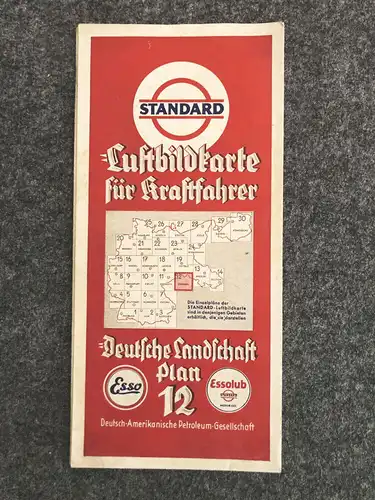 Landkarte Deutsche Landschaft Standard Plan 12 Luftbildkarte für Kraftfahrer