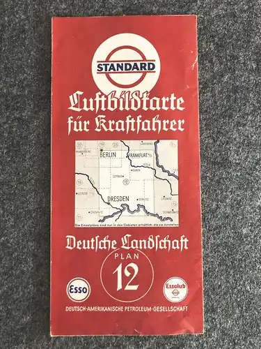 Deutsche Landschaft Plan 12 Luftbildkarte für Kraftfahrer Standard Landkarte