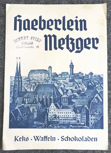 Haeberlein Metzger AG Nürnberg Preisliste 1935