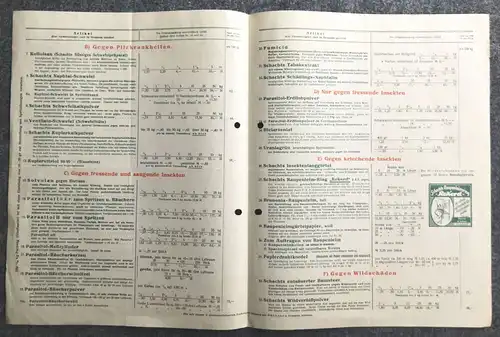 Preisliste Pflanzenschutzmittel Fabrik 1933 Schacht GmbH Braunschweig